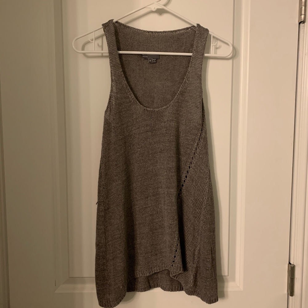 Vince Grey Linen Sweater, S